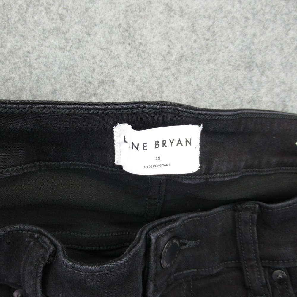 Lane Bryant Women's Black Skinny Mid-Rise Stretch‎ Jeans 18 - Picture 3 of 14